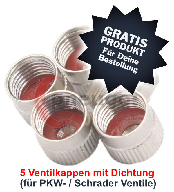 Gratis Ventilkappen für jede Bestellung