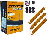 1x Fahrradschlauch Continental MTB29 28+29 Zoll 47-622/62-622 Sclaverand-Ventil 60mm +3x Conti Reifenheber +pneugo! Reparatur-Kit