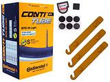 1x Fahrradschlauch Continental MTB 29 Light 29 Zoll 47-622/60-622 Sclaverand-Ventil 60mm +3x Conti Reifenheber +pneugo! Reparatur-Kit