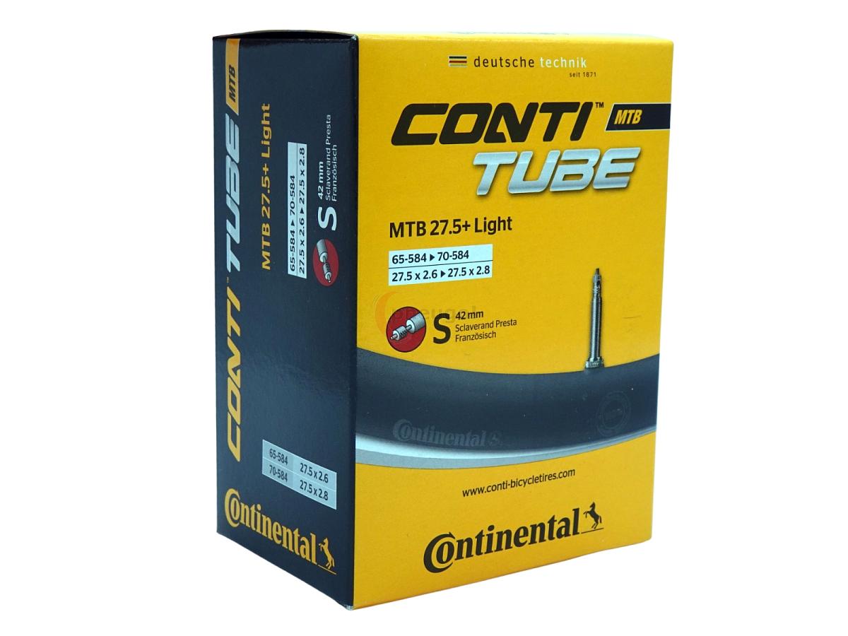 Fahrradschlauch Continental MTB 27.5 Wide Light 27.5 Zoll 65-584/70-584 Sclaverand-Ventil 42mm