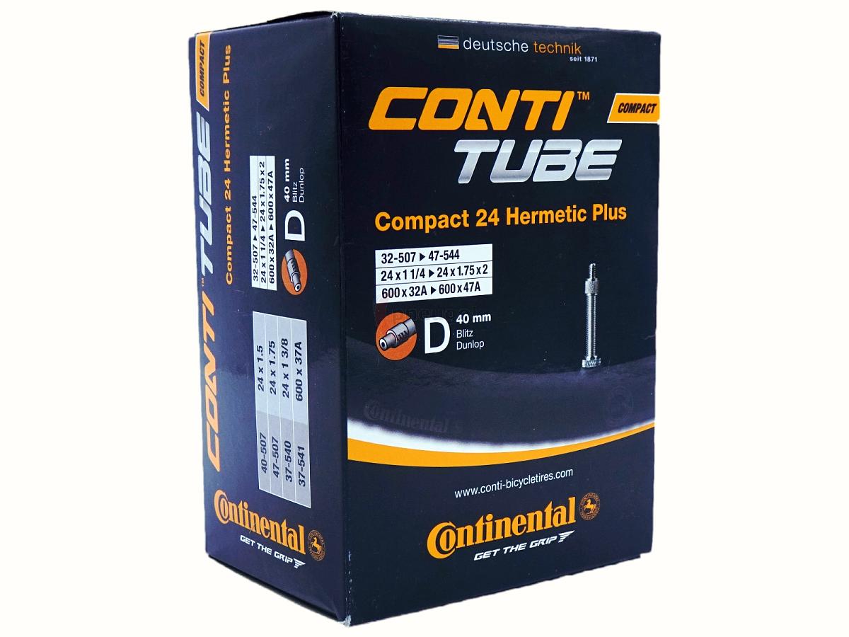 Fahrradschlauch Continental Hermetic Plus Compact 24 24 Zoll 37-540/47-507 Dunlop-Ventil 40mm