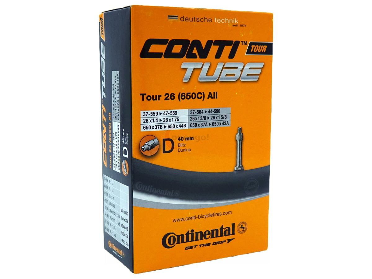 Fahrradschlauch Continental Tour 26 All 26 Zoll 37-559/47-571 Dunlop-Ventil 40mm