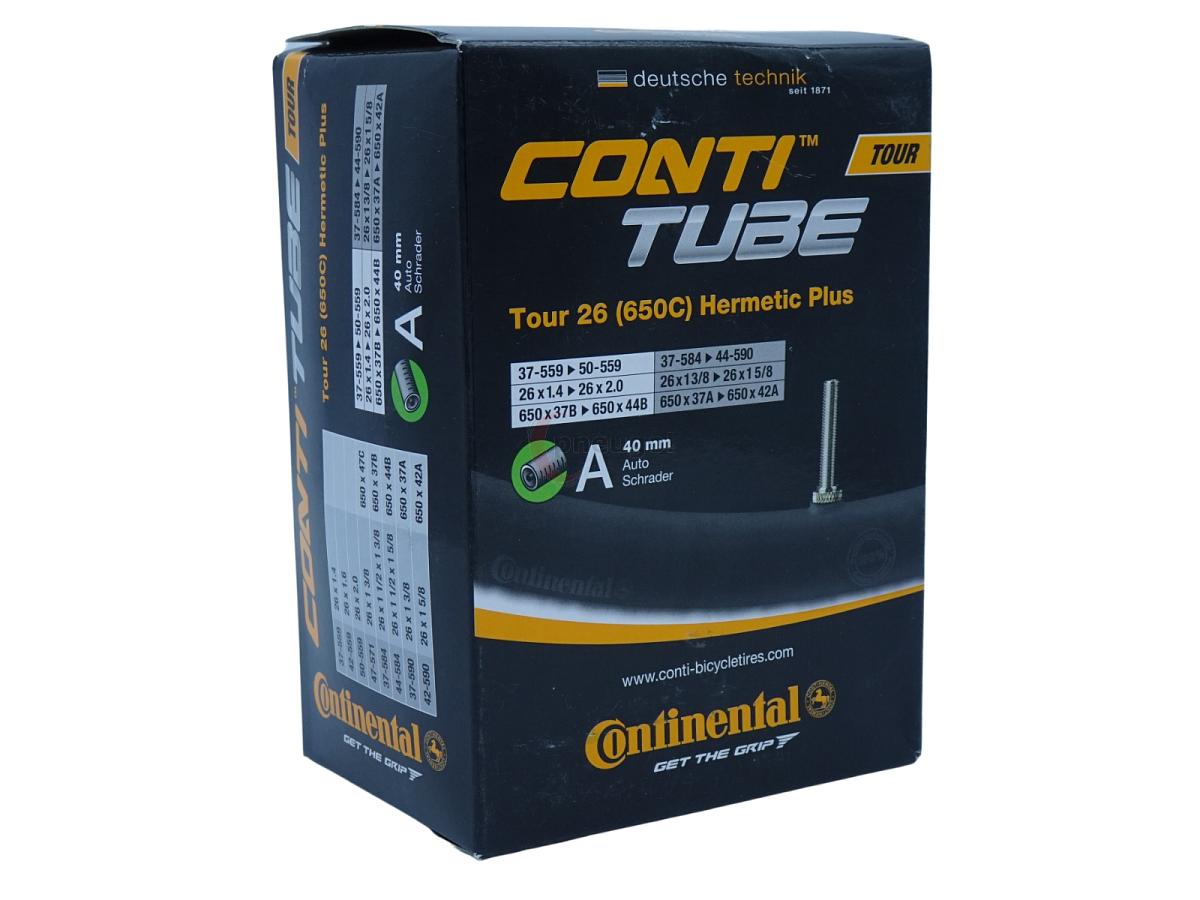 Fahrradschlauch Continental Hermetic Plus Tour 26 All 26 Zoll 37-559/50-559 Auto-Ventil 40mm