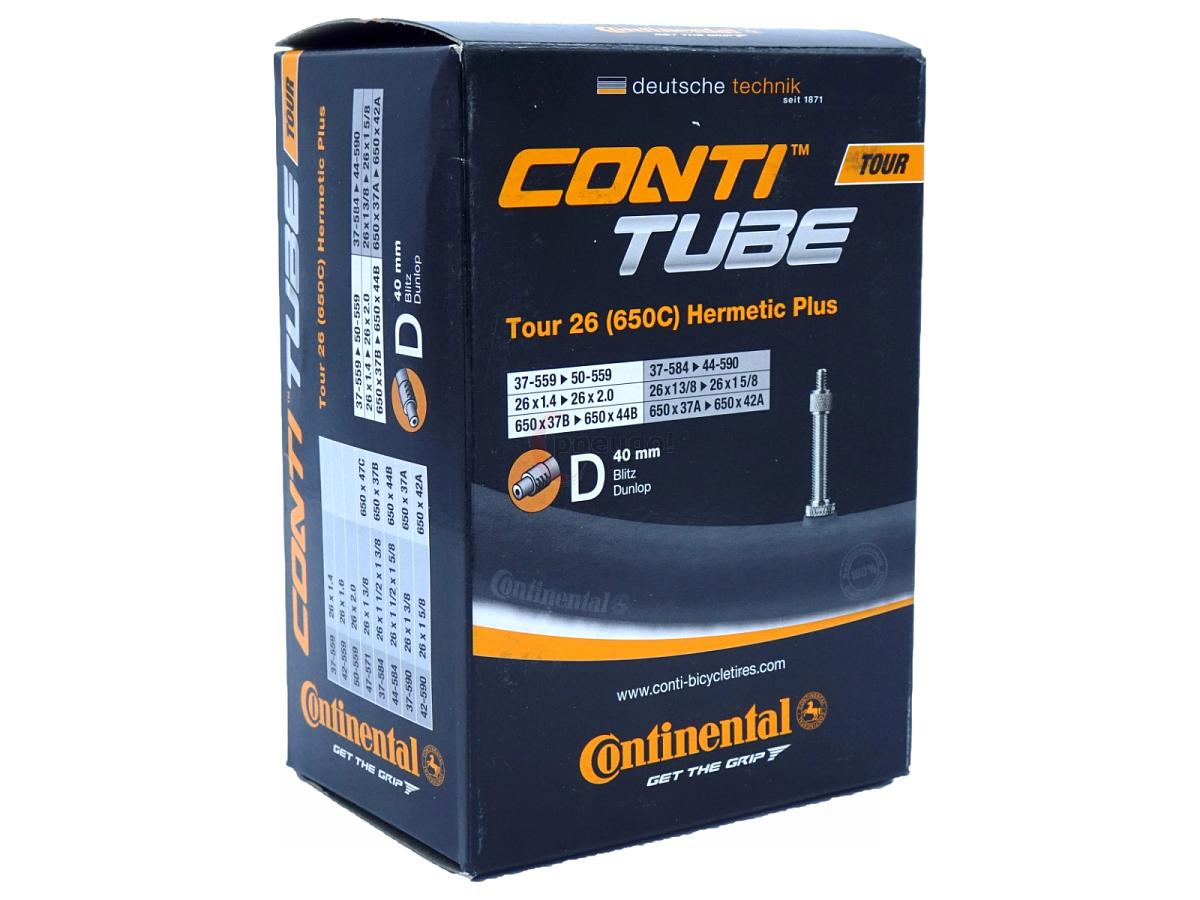 Continental Fahrradschlauch 26 Zoll Blitzventil 37-559/50-559 Tour Hermetic Plus