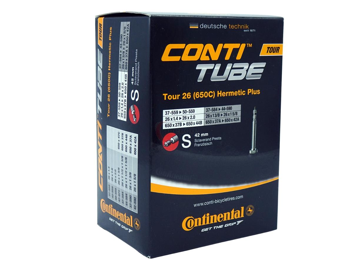 Fahrradschlauch Continental Hermetic Plus Tour 26 All 26 Zoll 37-559/50-559 Sclaverand-Ventil 42mm