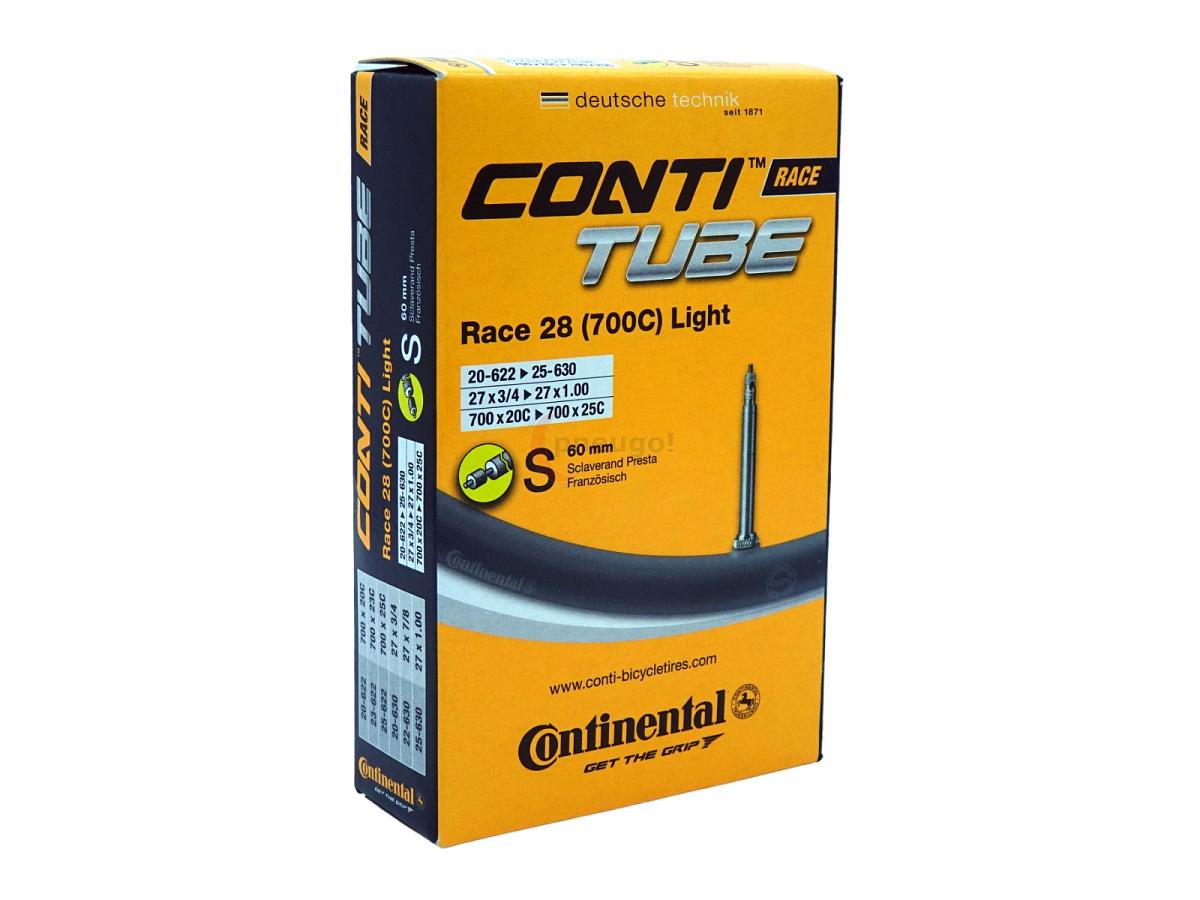 Fahrradschlauch Continental Race 28 Light 28 Zoll 20-622/25-630 Sclaverand-Ventil 60mm