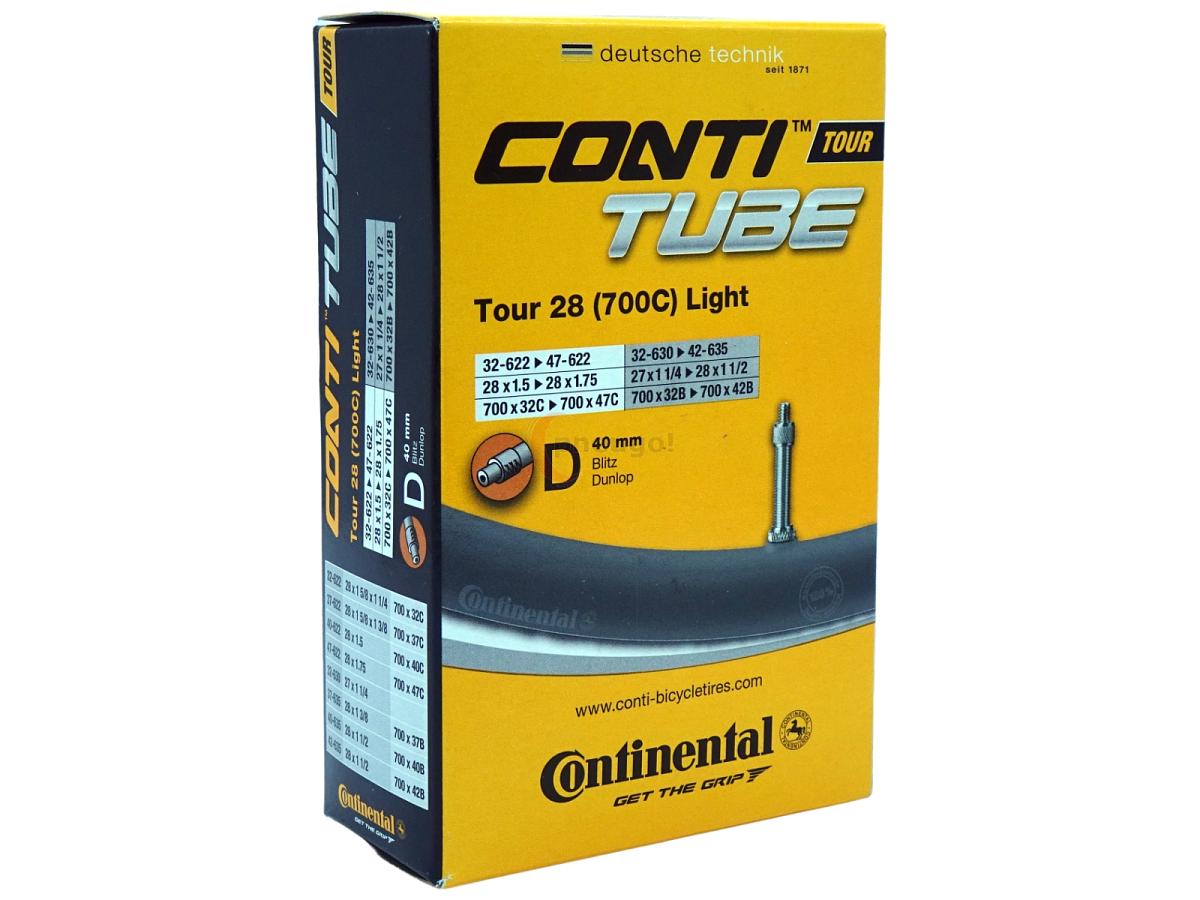 Fahrradschlauch Continental Tour 28 Light 28 Zoll 32-622/47-622 Dunlop-Ventil 40mm