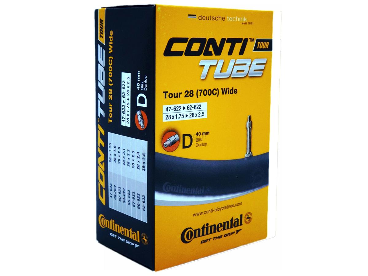 Fahrradschlauch Continental Tour 28 Wide 28 Zoll 47-622/62-622 Dunlop-Ventil 40mm