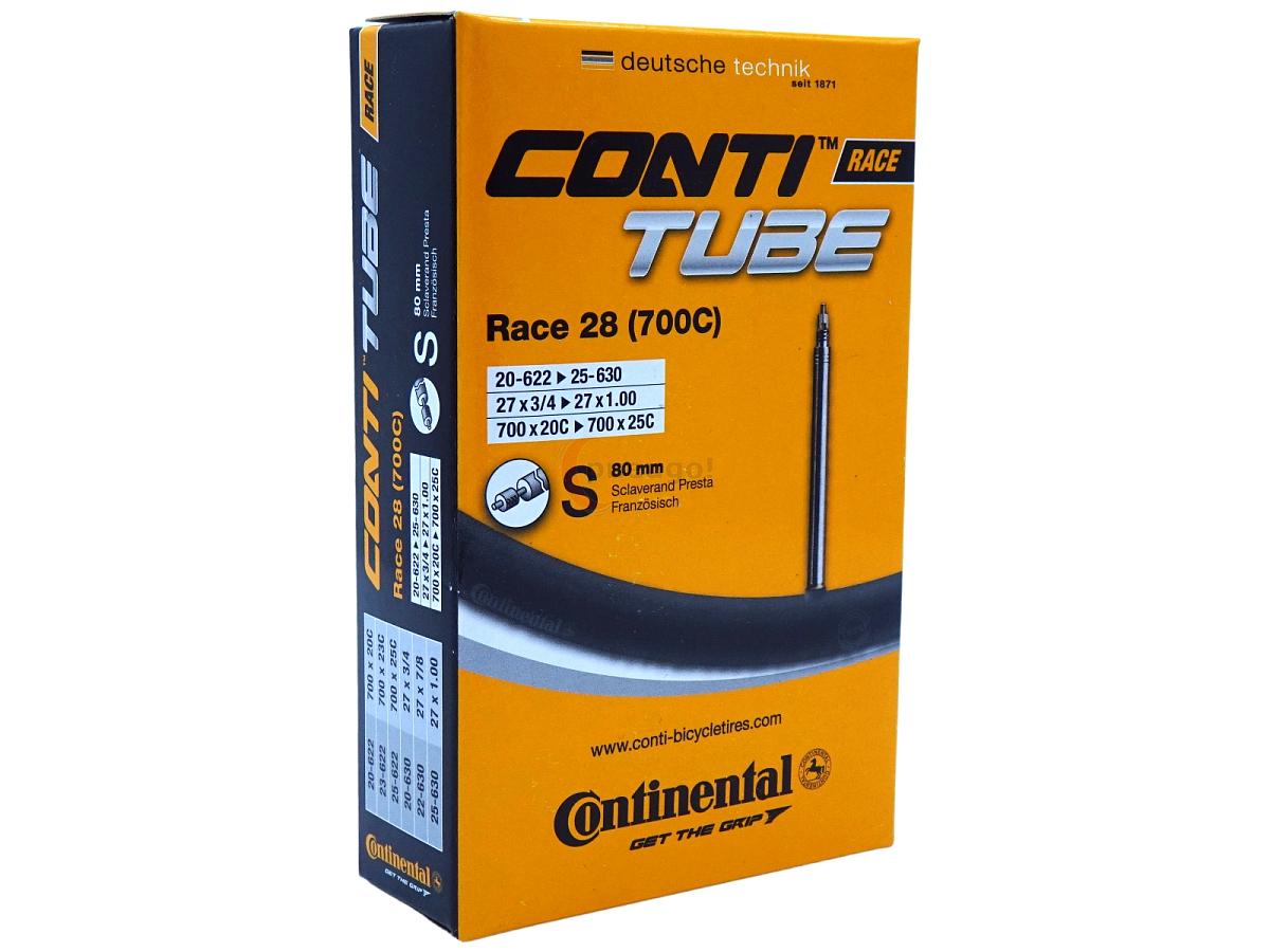 Fahrradschlauch Continental Race 28 28 Zoll 20-622/25-630 Sclaverand-Ventil 80mm