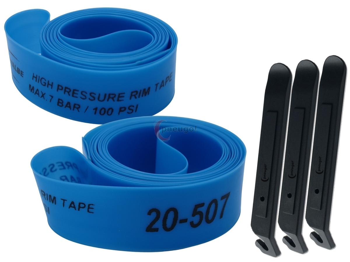 pneugo! Set 2 x Schwalbe Felgenband Super HP 24 Zoll 20-507 (B: 20mm D: 507mm) + 3 Reifenheber