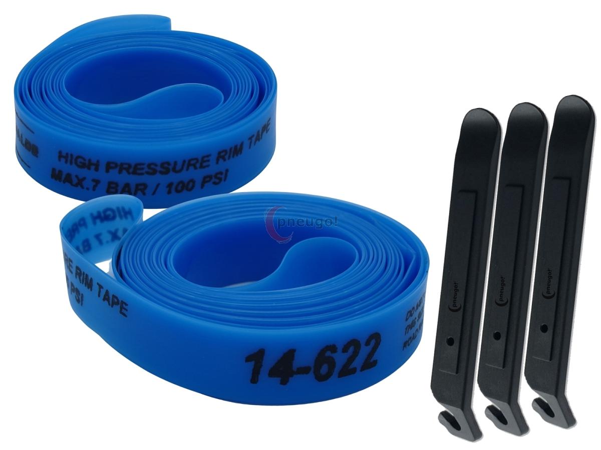 pneugo! Set 2 x Schwalbe Felgenband Super HP 28 Zoll 14-622 (B: 14mm D: 622mm) + 3 Reifenheber