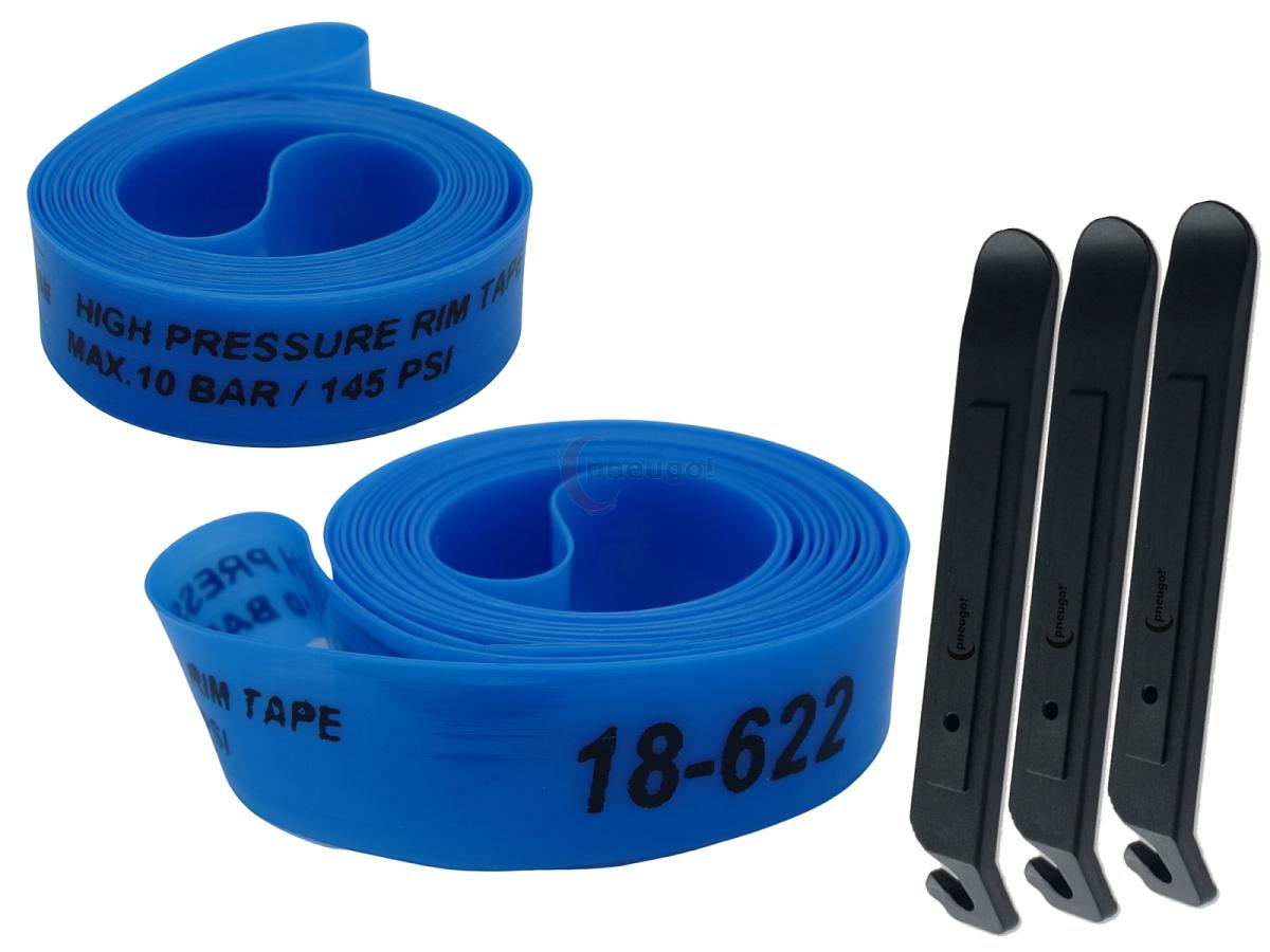 pneugo! Set 2 x Schwalbe Felgenband Super HP 28 Zoll 18-622 (B: 18mm D: 622mm) + 3 Reifenheber