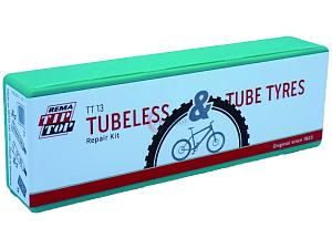 Flickzeug Rema Tip Top Fahrrad Flickzeug Reifen Reparatur Set TT 13 Tubeless + Tubetyres