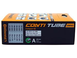 1x Fahrradschlauch Continental Compact 18 18 Zoll 32-355/47-355 Auto-Ventil 40mm +3x Conti Reifenheber +pneugo! Reparatur-Kit