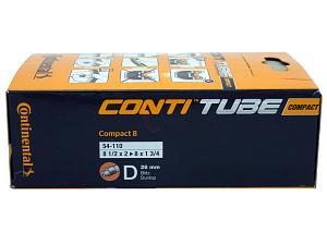 2x Fahrradschlauch Continental Compact 8 8 Zoll 54-110 Dunlop-Ventil 26mm +3x Conti Reifenheber +pneugo! Reparatur-Kit