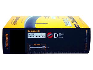 2x Fahrradschlauch Continental Compact 8 8 Zoll 54-110 Dunlop-Ventil 26mm +3x Conti Reifenheber +pneugo! Reparatur-Kit