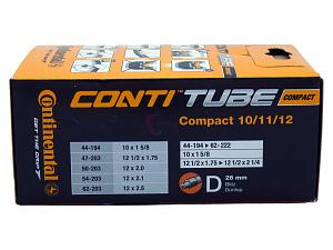 4x Fahrradschlauch Continental Compact 10/11/12 12 Zoll 44-194/62-222 Dunlop-Ventil 26mm +3x Conti Reifenheber +pneugo! Reparatur-Kit