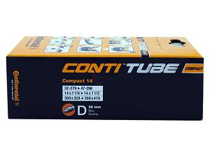 4x Fahrradschlauch Continental Compact 14 14 Zoll 32-279/47-298 Dunlop-Ventil 26mm +3x Conti Reifenheber +pneugo! Reparatur-Kit