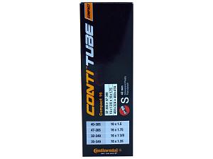 1x Fahrradschlauch Continental Compact 16 16 Zoll 32-305/47-305 Sclaverand-Ventil 42mm +3x Conti Reifenheber +pneugo! Reparatur-Kit