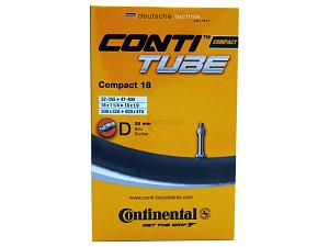 1x Fahrradschlauch Continental Compact 18 18 Zoll 32-355/47-400 Dunlop-Ventil 26mm +3x Conti Reifenheber +pneugo! Reparatur-Kit