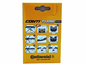 1x Fahrradschlauch Continental Compact 18 18 Zoll 32-355/47-400 Dunlop-Ventil 26mm +3x Conti Reifenheber +pneugo! Reparatur-Kit