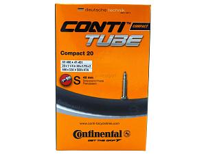 1x Fahrradschlauch Continental Compact 20 20 Zoll 35-406/47-406 Sclaverand-Ventil 42mm +3x Conti Reifenheber +pneugo! Reparatur-Kit