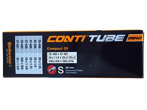 3x Fahrradschlauch Continental Compact 20 20 Zoll 35-406/47-406 Sclaverand-Ventil 42mm +3x Conti Reifenheber +pneugo! Reparatur-Kit