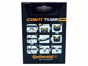 2x Fahrradschlauch Continental Hermetic Plus Compact 24 24 Zoll 37-540/47-507 Dunlop-Ventil 40mm +3x Conti Reifenheber +pneugo! Reparatur-Kit