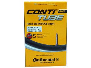 1x Fahrradschlauch Continental Race 26 Light 26 Zoll 20-559/25-571 Sclaverand-Ventil 42mm +3x Conti Reifenheber +pneugo! Reparatur-Kit