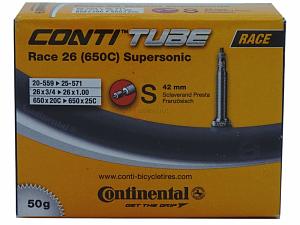 Fahrradschlauch Continental Race 26 Supersonic 26 Zoll 20-559/25-571 Sclaverand-Ventil 42mm