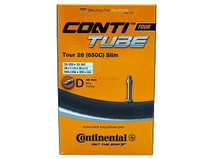 4x Fahrradschlauch Continental Tour-26 Slim 26 Zoll 28-559/32-597 Dunlop-Ventil 40mm +3x Conti Reifenheber +pneugo! Reparatur-Kit