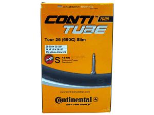 2x Fahrradschlauch Continental Tour 26 Slim 26 Zoll 28-559/32-597 Sclaverand-Ventil 42mm +3x Conti Reifenheber +pneugo! Reparatur-Kit