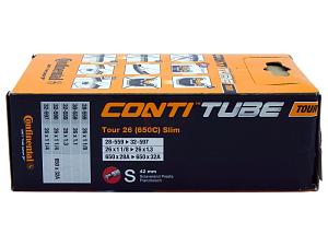 2x Fahrradschlauch Continental Tour 26 Slim 26 Zoll 28-559/32-597 Sclaverand-Ventil 42mm +3x Conti Reifenheber +pneugo! Reparatur-Kit