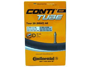 2x Fahrradschlauch Continental Tour 26 All 26 Zoll 37-559/47-571 Dunlop-Ventil 40mm +3x Conti Reifenheber +pneugo! Reparatur-Kit