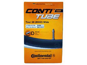 3x Fahrradschlauch Continental Tour 26 Wide 26 Zoll 47-559/62-559 Dunlop-Ventil 40mm +3x Conti Reifenheber +pneugo! Reparatur-Kit