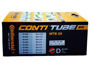 3x Fahrradschlauch Continental MTB 26 26 Zoll 47-559/62-559 Dunlop-Ventil 40mm +3x Conti Reifenheber +pneugo! Reparatur-Kit