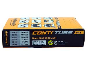 4x Fahrradschlauch Continental Race 28 Light 28 Zoll 20-622/25-630 Sclaverand-Ventil 60mm +3x Conti Reifenheber +pneugo! Reparatur-Kit