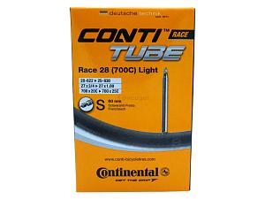 4x Fahrradschlauch Continental Race 28 Light 28 Zoll 20-622/25-630 Sclaverand-Ventil 80mm +3x Conti Reifenheber +pneugo! Reparatur-Kit