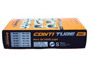 3x Fahrradschlauch Continental Race 28 Light 28 Zoll 20-622/25-630 Sclaverand-Ventil 80mm +3x Conti Reifenheber +pneugo! Reparatur-Kit