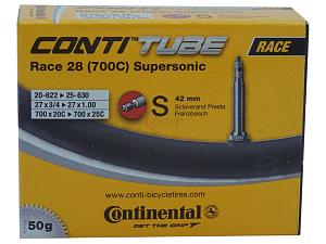 Fahrradschlauch Continental Race 28 Supersonic 28 Zoll 20-622/25-630 Sclaverand-Ventil 42mm