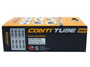 4x Fahrradschlauch Continental Cross 28 28 Zoll 32-622/47-622 Sclaverand-Ventil 42mm +3x Conti Reifenheber +pneugo! Reparatur-Kit