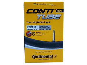 1x Fahrradschlauch Continental Tour 28 Light 28 Zoll 32-622/47-622 Sclaverand-Ventil 42mm +3x Conti Reifenheber +pneugo! Reparatur-Kit