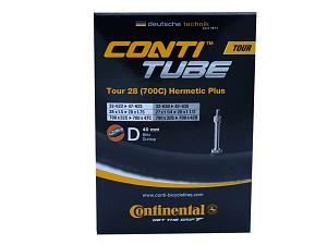 2x Fahrradschlauch Continental Hermetic Plus Tour 28 All 28 Zoll 32-622/47-622 Dunlop-Ventil 40mm +3x Conti Reifenheber +pneugo! Reparatur-Kit