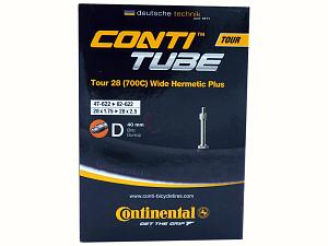 3x Fahrradschlauch Continental Hermetic Plus Tour 28 Wide 28 Zoll 47-622/62-622 Dunlop-Ventil 40mm +3x Conti Reifenheber +pneugo! Reparatur-Kit