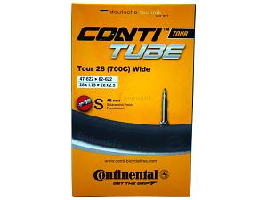 3x Fahrradschlauch Continental Tour 28 Wide 28 Zoll 47-622/62-622 Sclaverand-Ventil 42mm +3x Conti Reifenheber +pneugo! Reparatur-Kit