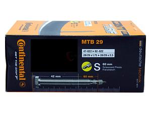 1x Fahrradschlauch Continental MTB29 28+29 Zoll 47-622/62-622 Sclaverand-Ventil 60mm +3x Conti Reifenheber +pneugo! Reparatur-Kit