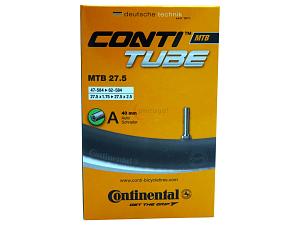 2x Fahrradschlauch Continental MTB 27.5 27.5 Zoll 47-584/62-584 Auto-Ventil 40mm +3x Conti Reifenheber +pneugo! Reparatur-Kit