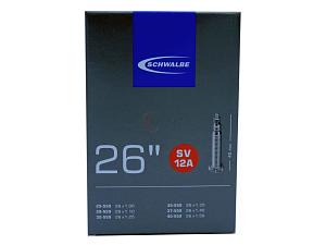 1x Fahrradschlauch Schwalbe SV12A 26 Zoll 25-559/40-559 Sclaverand-Ventil 40mm +3x Schwalbe Reifenheber +pneugo! Reparatur-Kit