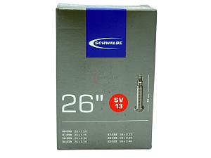 1x Fahrradschlauch Schwalbe SV13 26 Zoll 40-559/62-559 Sclaverand-Ventil 40mm +3x Schwalbe Reifenheber +pneugo! Reparatur-Kit