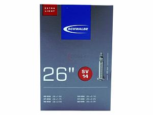 4x Fahrradschlauch Schwalbe SV14 26 Zoll 40-559/60-559 Sclaverand-Ventil 40mm +3x Schwalbe Reifenheber +pneugo! Reparatur-Kit